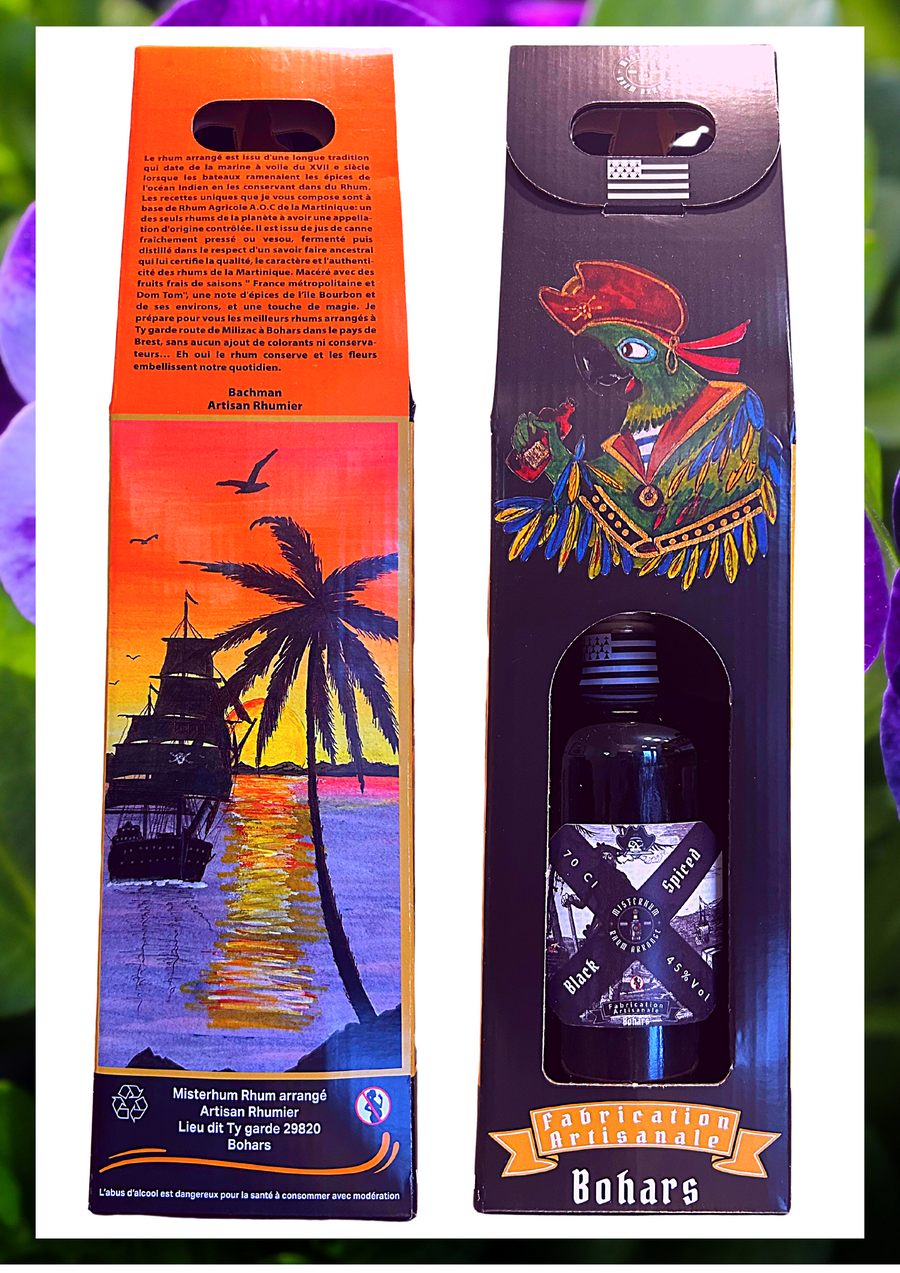 Rhum Black Spiced Filtré 45 % Vol 70 cl