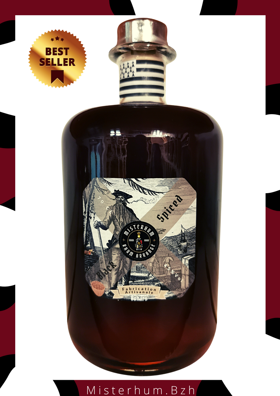 Rhum Black Spiced Filtré 45 % Vol 70 cl