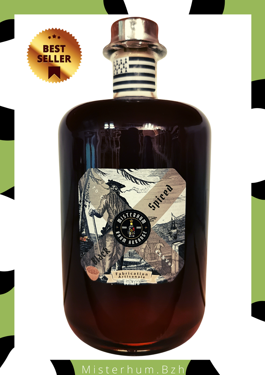 Rhum Black Spiced Filtré 45 % Vol 70 cl