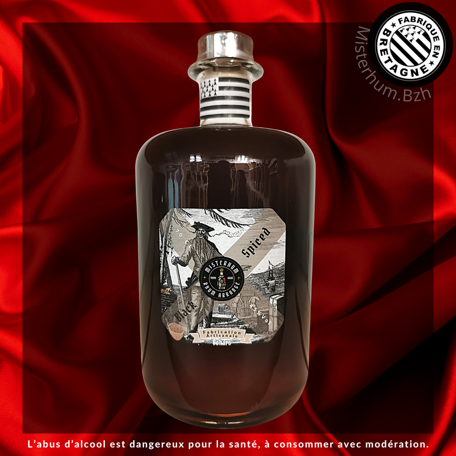 Rhum Black Spiced Filtré 45 % Vol 70 cl