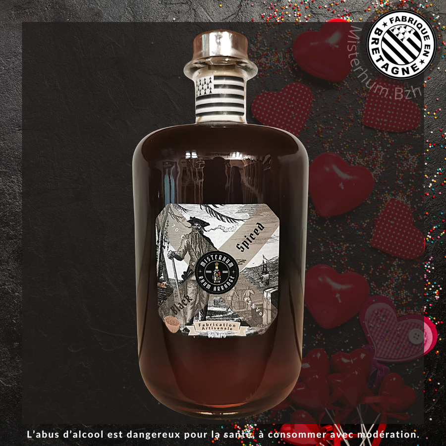 Rhum Black Spiced Filtré 45 % Vol 70 cl