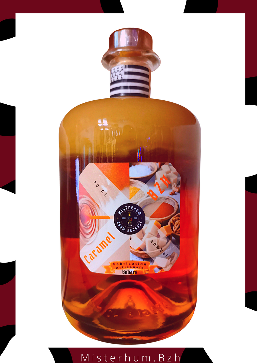 Rhum arrangé Caramel BZH 40% vol 70 cl