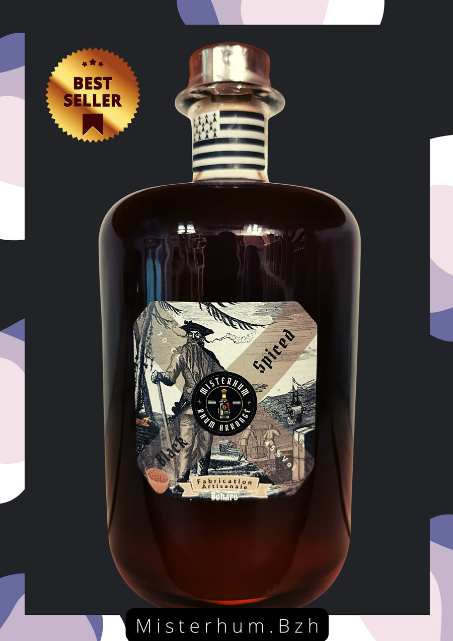 Rhum Black Spiced Filtré 45 % Vol 70 cl