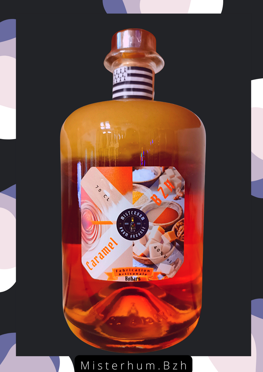 Rhum arrangé Caramel BZH 40% vol 70 cl
